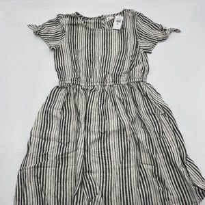 GAP Girls Gray Striped Dress - Medium (8)